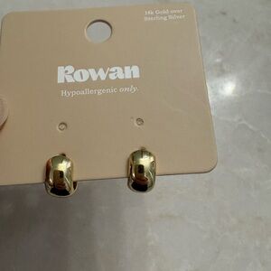 Rowan Gold Chunky Earrings - 14k Gold 15mm- brand new